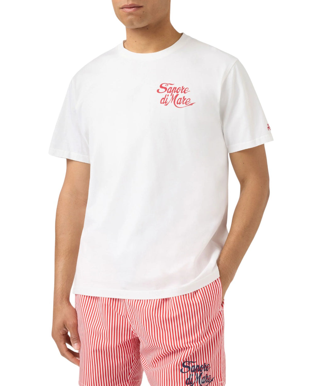 Heren T-shirt Portland MC2 Saint Barth met iconische print
