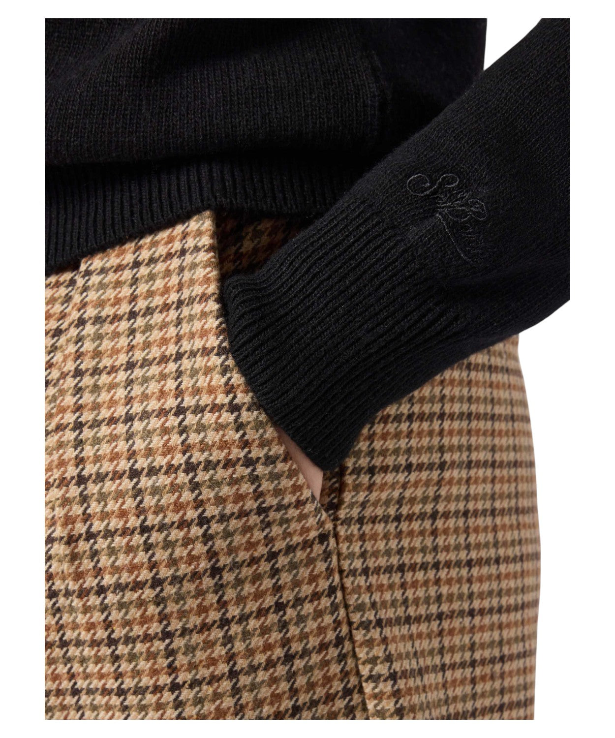 Maglione New Queen nero in misto cashmere con jacquard lurex “Vacanze di Natale” – Special Edition-Mc2 Saint Barth-Maglieria-Vittorio Citro Boutique