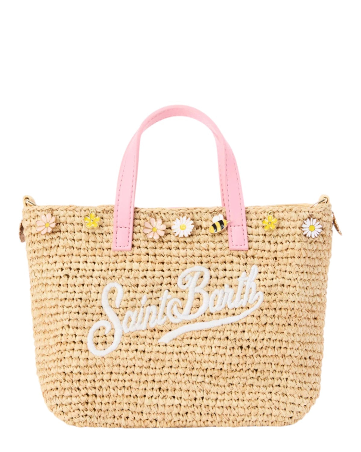 Sommertaske MC2 Saint Barth i raffia med charm