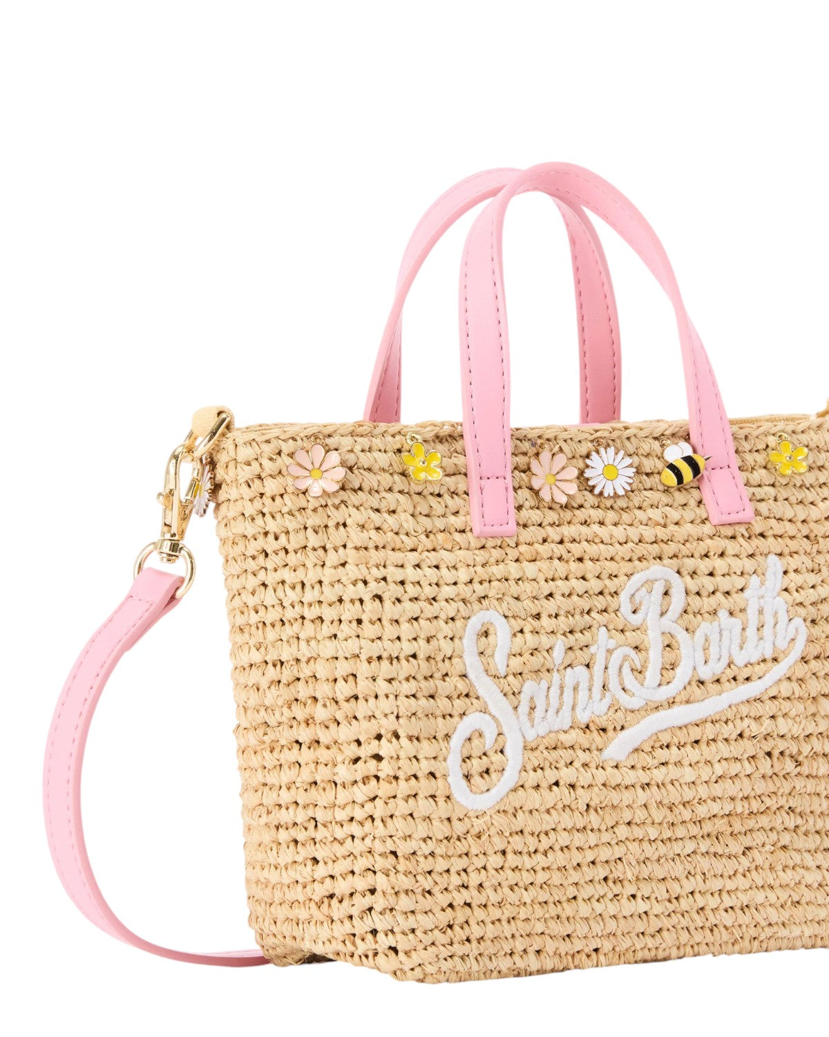 Sommertaske MC2 Saint Barth i raffia med charm
