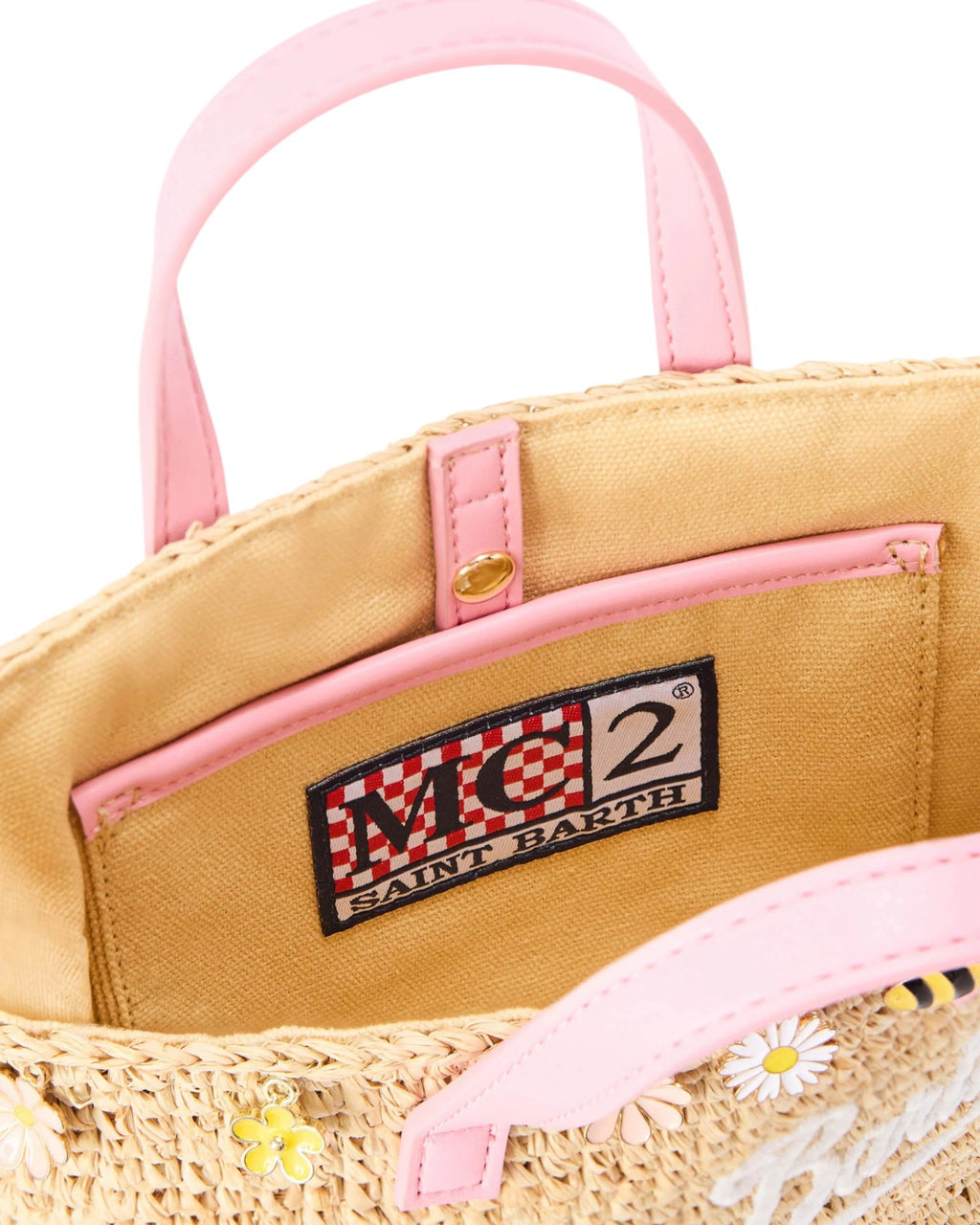 Borsa Estiva MC2 Saint Barth in Raffia con Charm