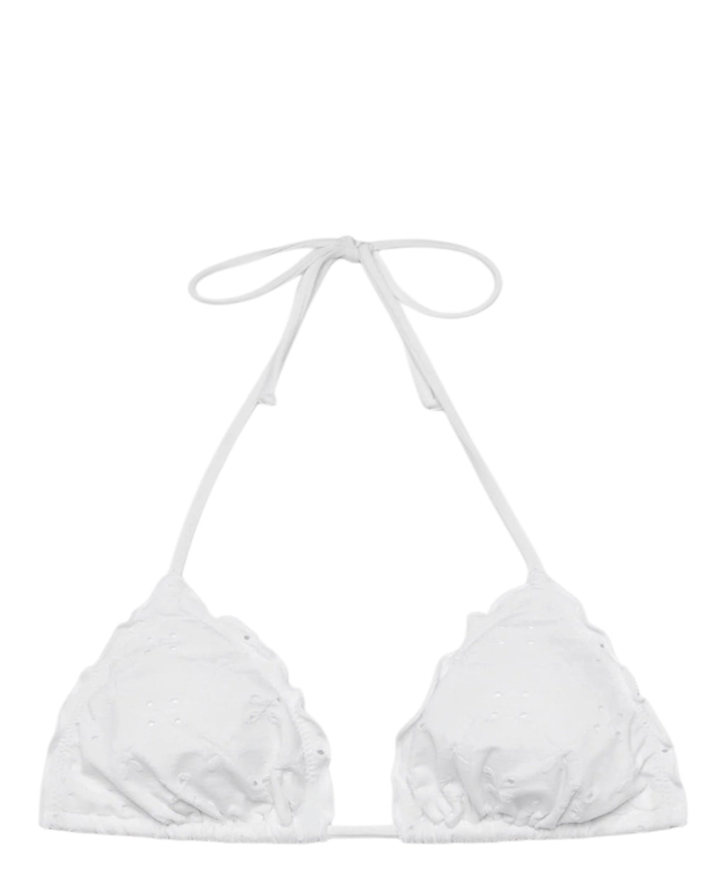 Top Bikini Sagittarius Pizzo Sangallo con Design a Triangolo