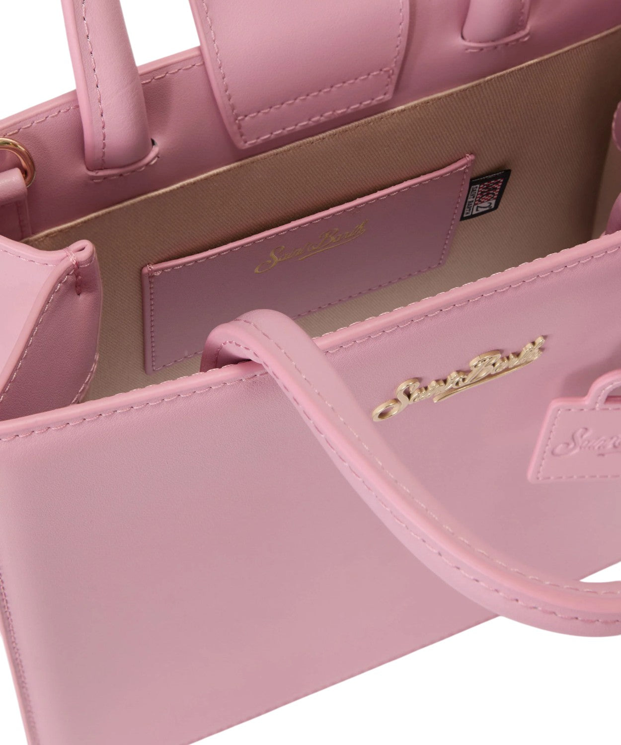 Borsa Shop Midi Leer Roze MC2 Saint Barth