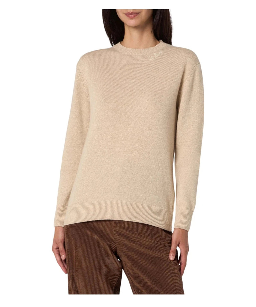 Maglione Sorbonne con logo ricamato-Mc2 Saint Barth-Maglieria-Vittorio Citro Boutique
