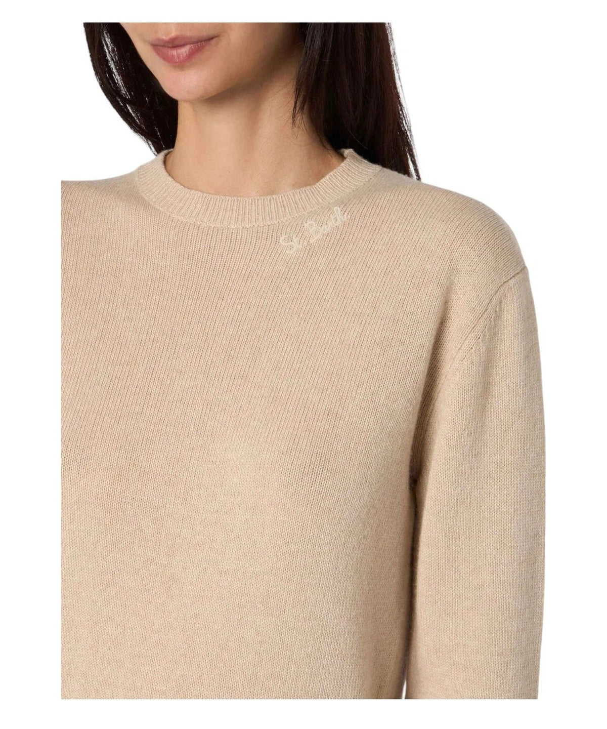Maglione Sorbonne con logo ricamato-Mc2 Saint Barth-Maglieria-Vittorio Citro Boutique