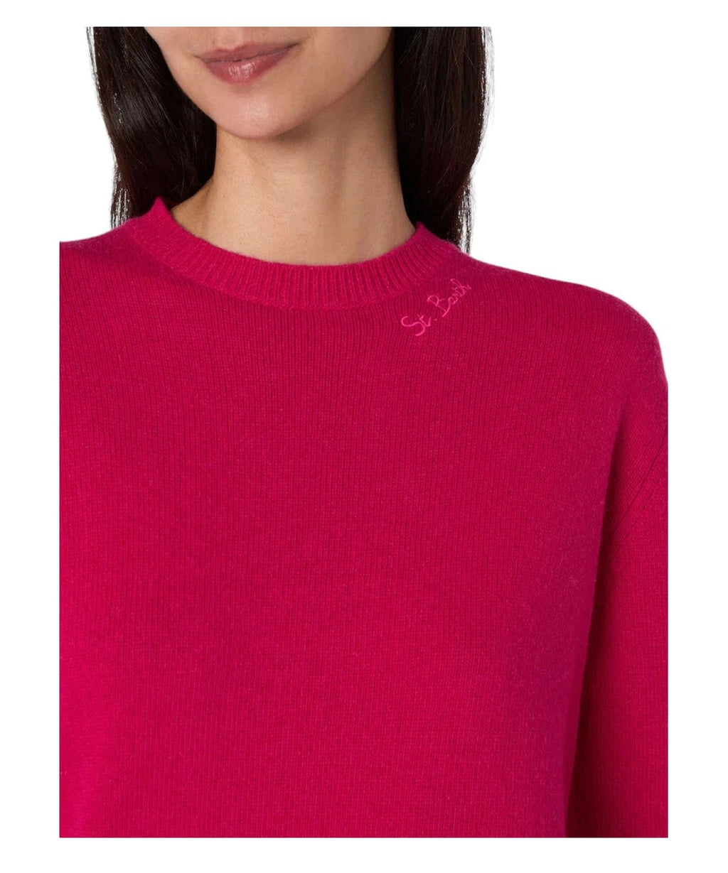 Maglione Sorbonne con logo ricamato-Mc2 Saint Barth-Maglieria-Vittorio Citro Boutique