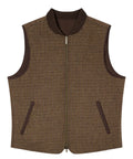 Gilet Spencer Reversibile in Lana Pied de Poule per Uomo