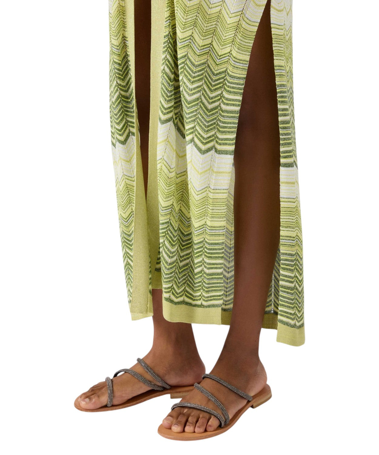 MC2 Saint Barth Cardigan Lungo Tonia con Motivo Geometrico