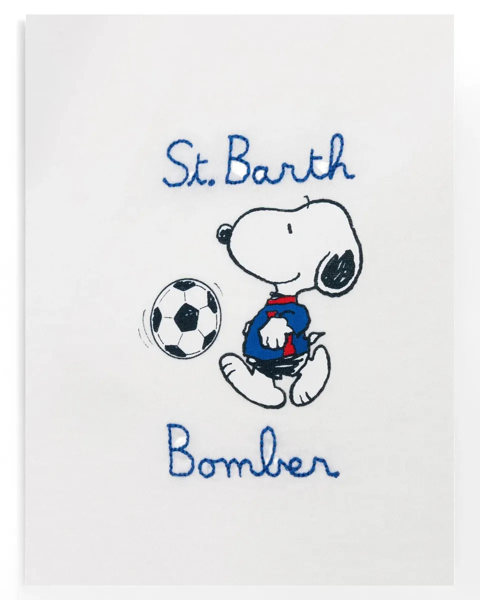 T-shirt Snoopy Bomber Special Edition in Cotone Organico-Mc2 Saint Barth-T-shirt-Vittorio Citro Boutique