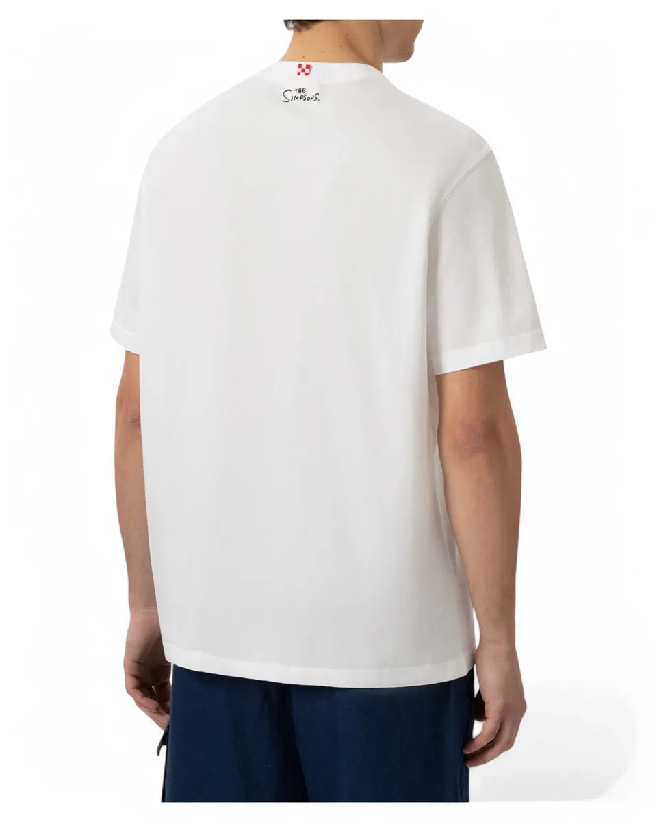 T-shirt Special Edition Homer Surfer in Cotone Organico-Mc2 Saint Barth-T-shirt-Vittorio Citro Boutique