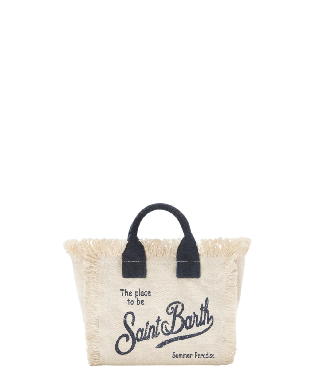 MC2 Saint Barth Mini Vanity Bag z płótna z paskiem na ramię