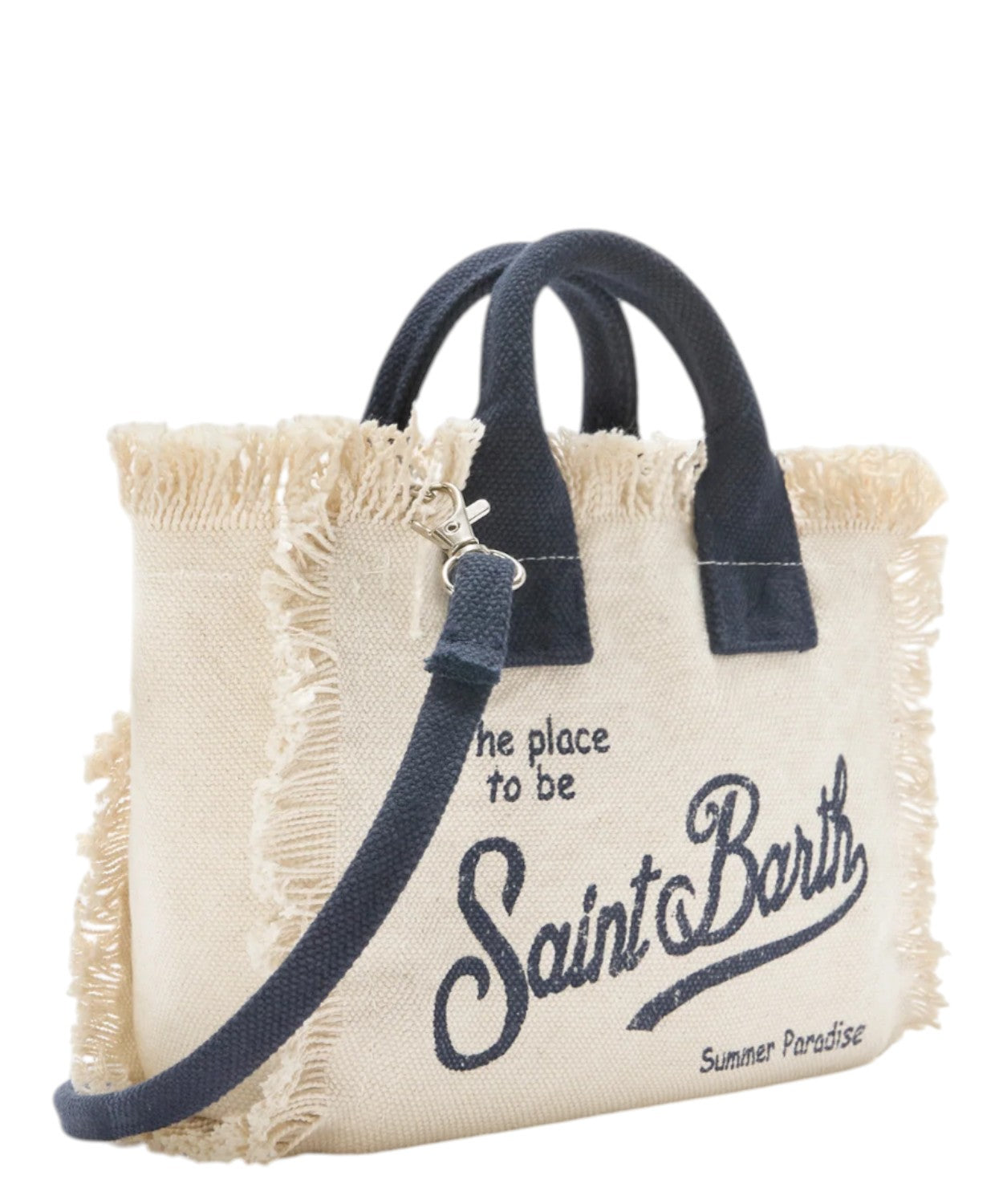 MC2 Saint Barth Mini Vanity Bag z płótna z paskiem na ramię