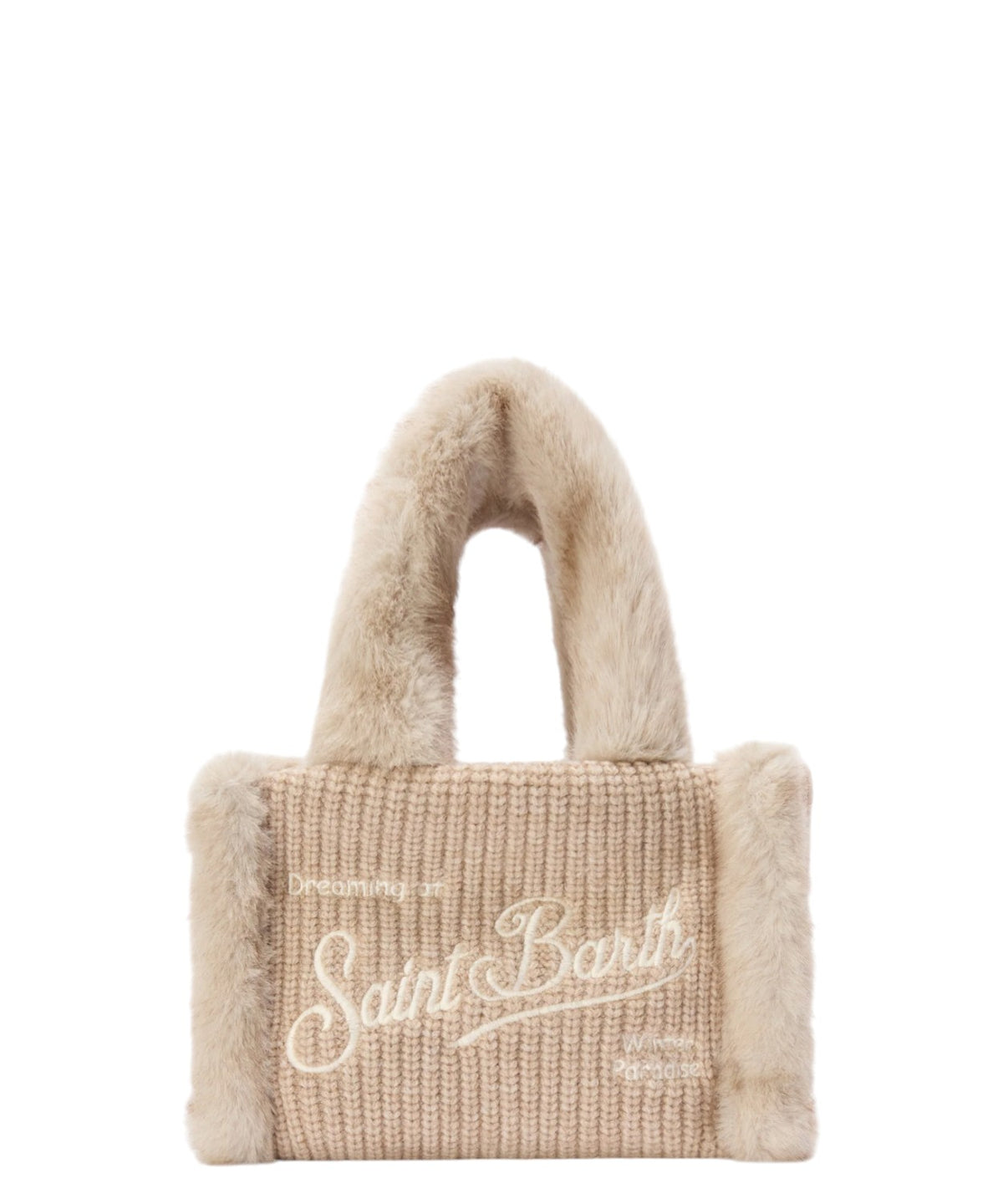 Mala Vanity Mini Shearling em lã