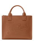 Large Leather Vanity Bag with Removable Shoulder Strap