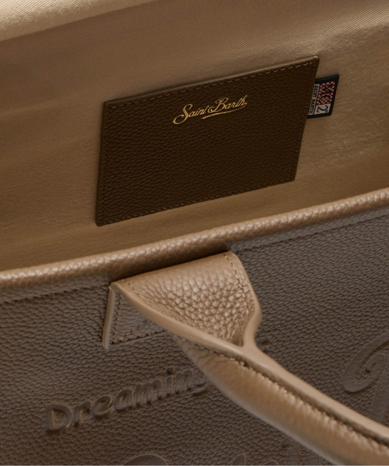 Borsa Tote in Pelle con Logo in Rilievo-Borse a mano-Mc2 Saint Barth-Vittorio Citro Boutique
