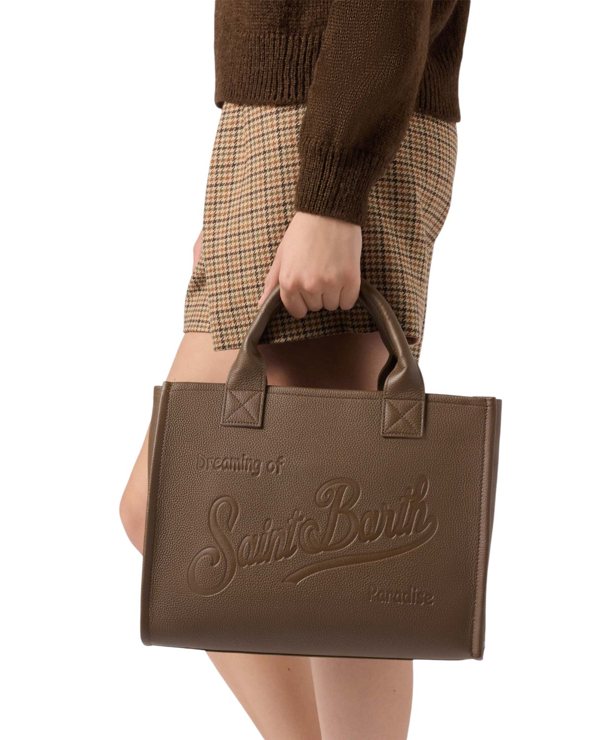 Borsa Tote in Pelle con Logo in Rilievo-Borse a mano-Mc2 Saint Barth-Vittorio Citro Boutique