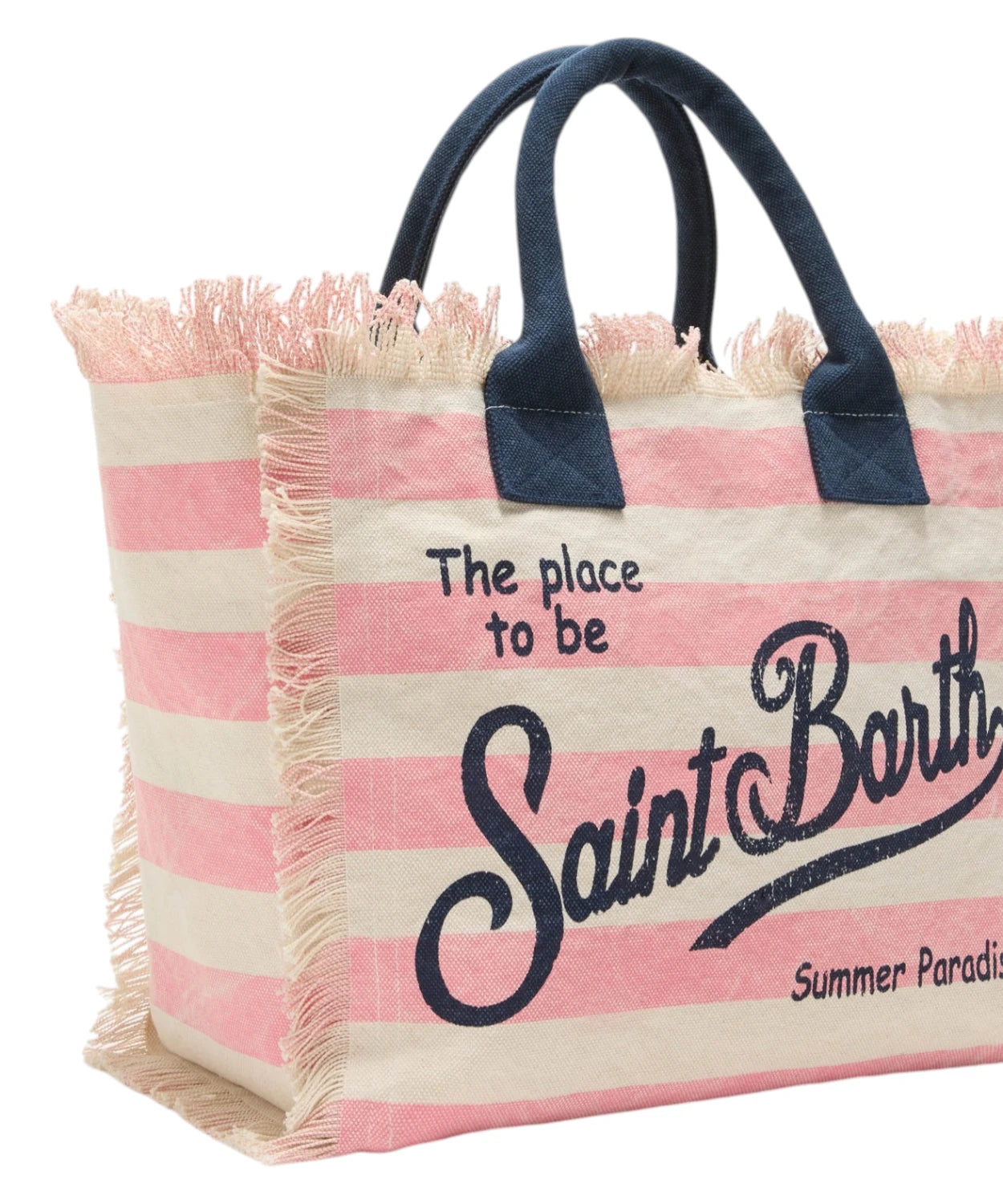 Borsa Vanity MC2 Saint Barth in Canvas a Righe