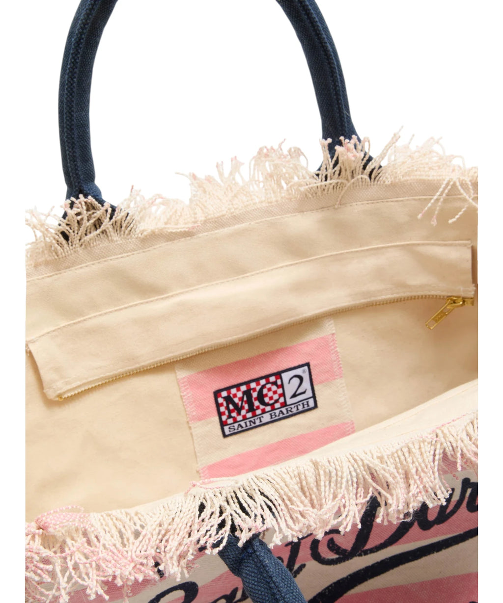 Vanity Tas MC2 Saint Barth in Gestreept Canvas