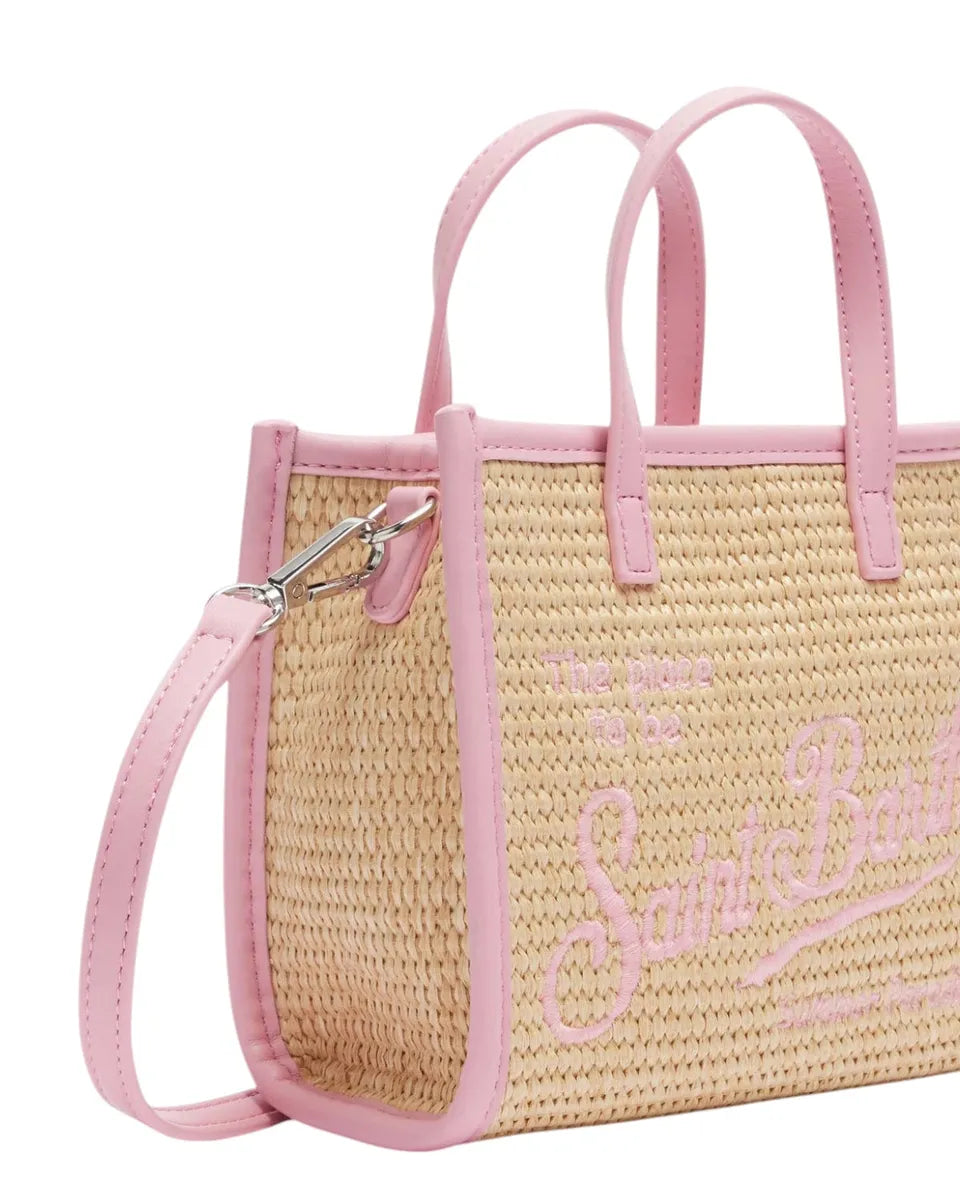 Borsa Midi Vivian in paglia beige-Borse a mano-Mc2 Saint Barth-Vittorio Citro Boutique