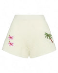 Shorts Yvette in maglia traforata con ricami e vita alta-Shorts-Mc2 Saint Barth-Vittorio Citro Boutique
