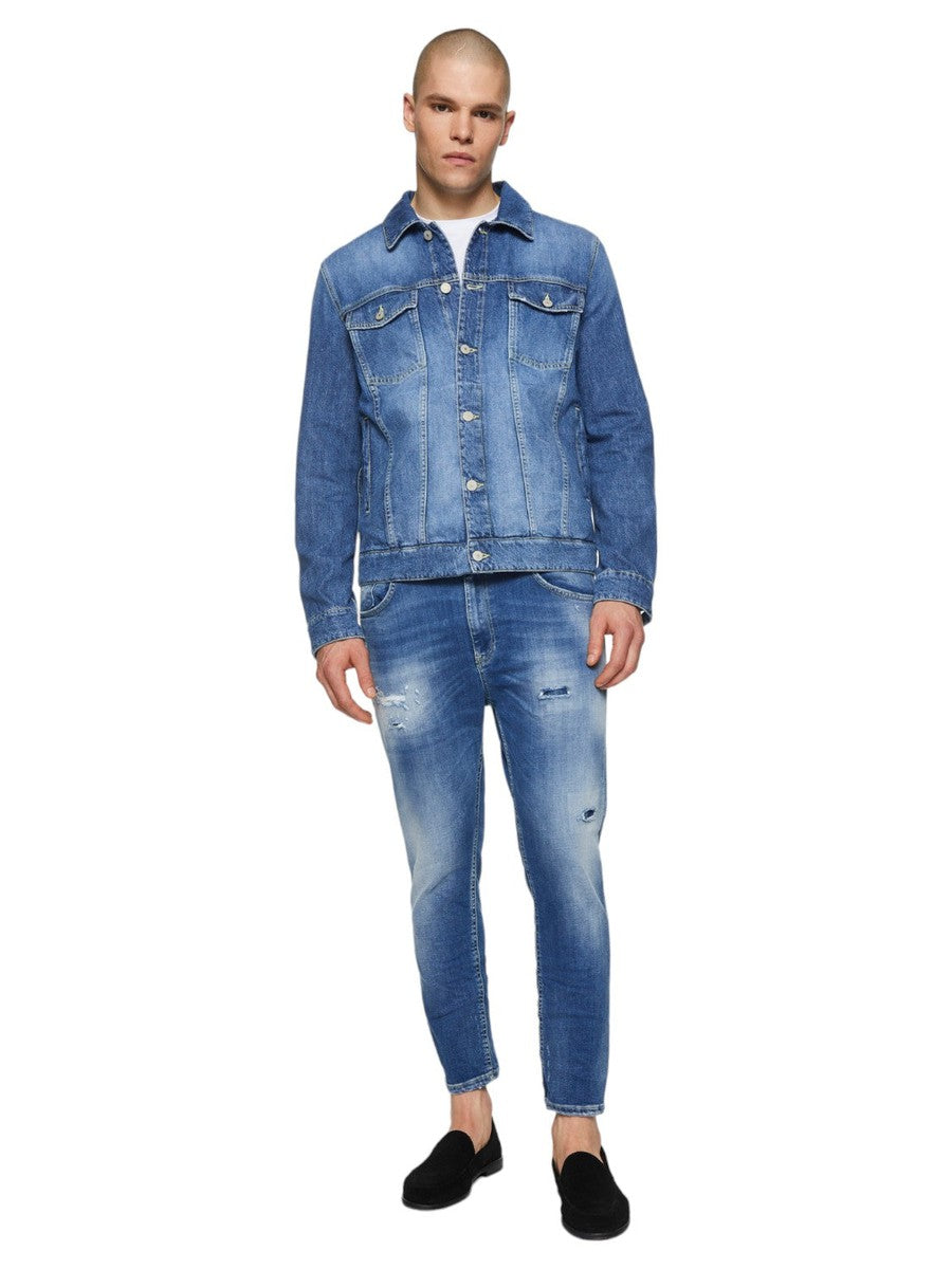 Jeans Alex super skinny con rotture-Dondup-Jeans-Vittorio Citro Boutique