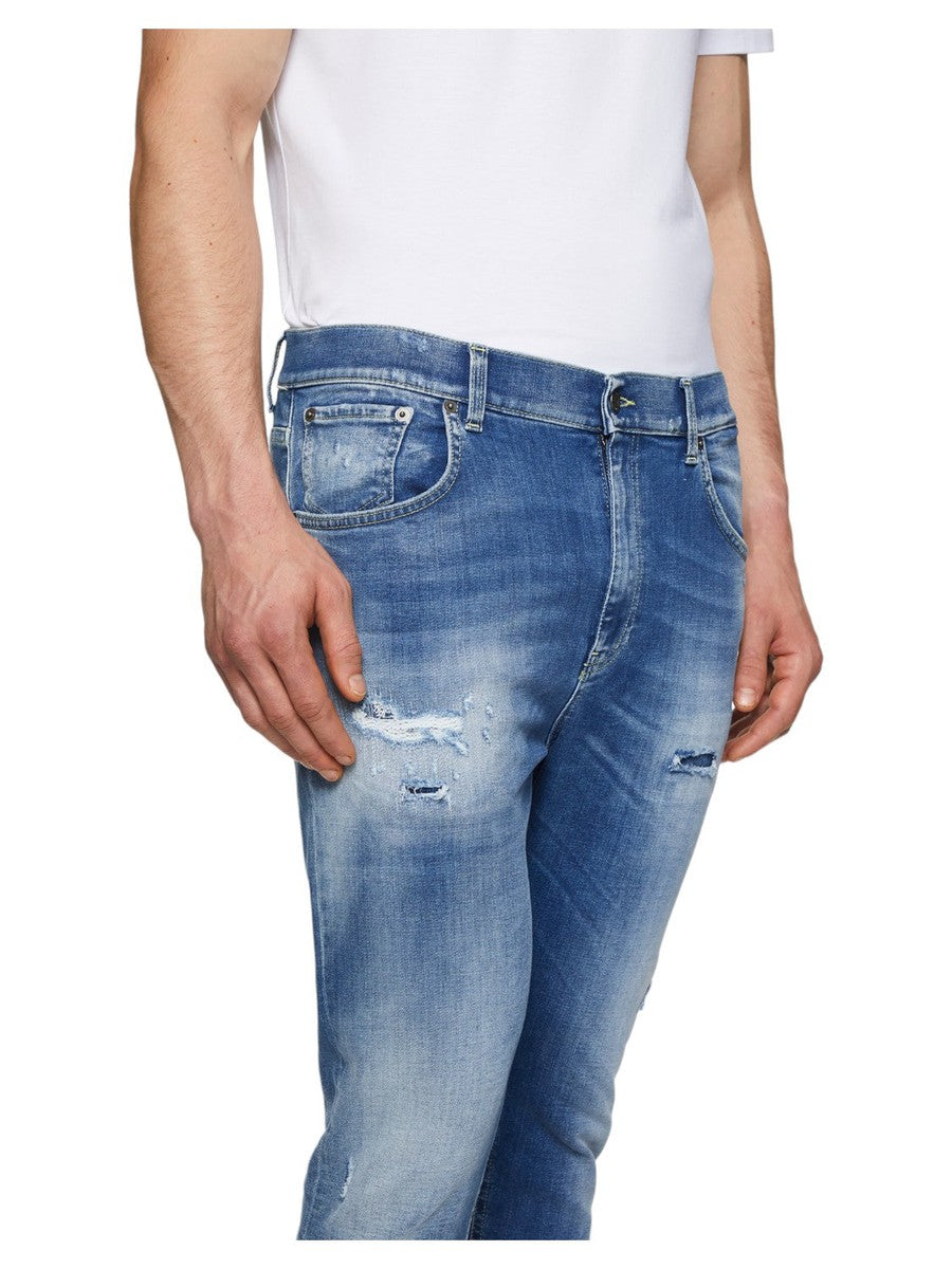 Jeans Alex super skinny con rotture-Dondup-Jeans-Vittorio Citro Boutique