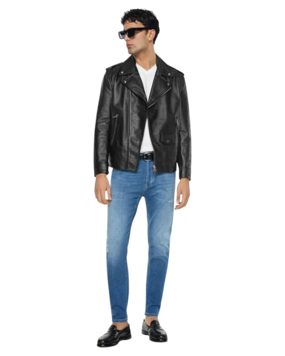 Jeans Dian Carrot Fit in Denim Stretch-Dondup-Jeans-Vittorio Citro Boutique