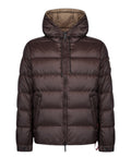 Herenpuffer After Label Verbier van glanzend nylon