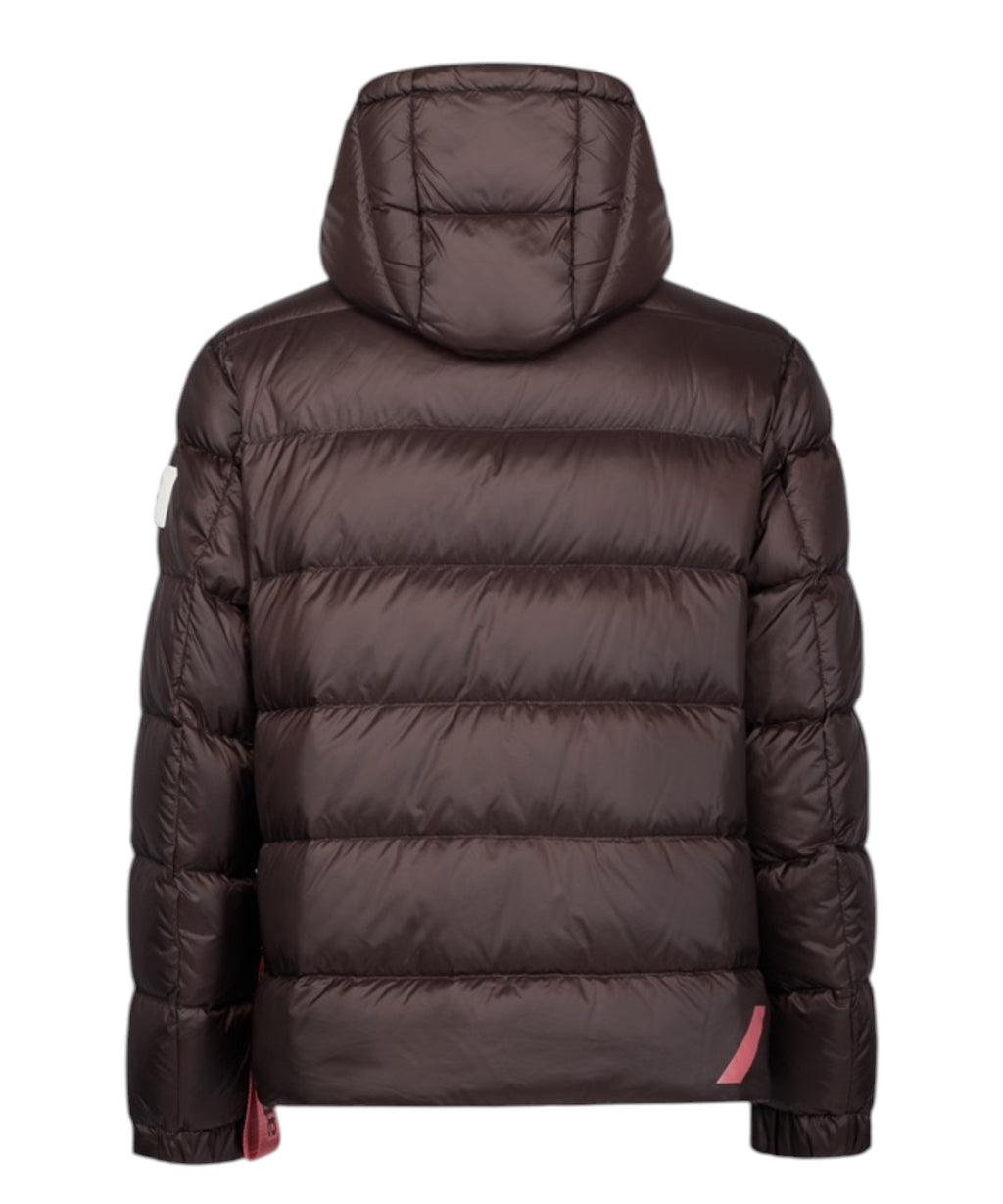 Herenpuffer After Label Verbier van glanzend nylon