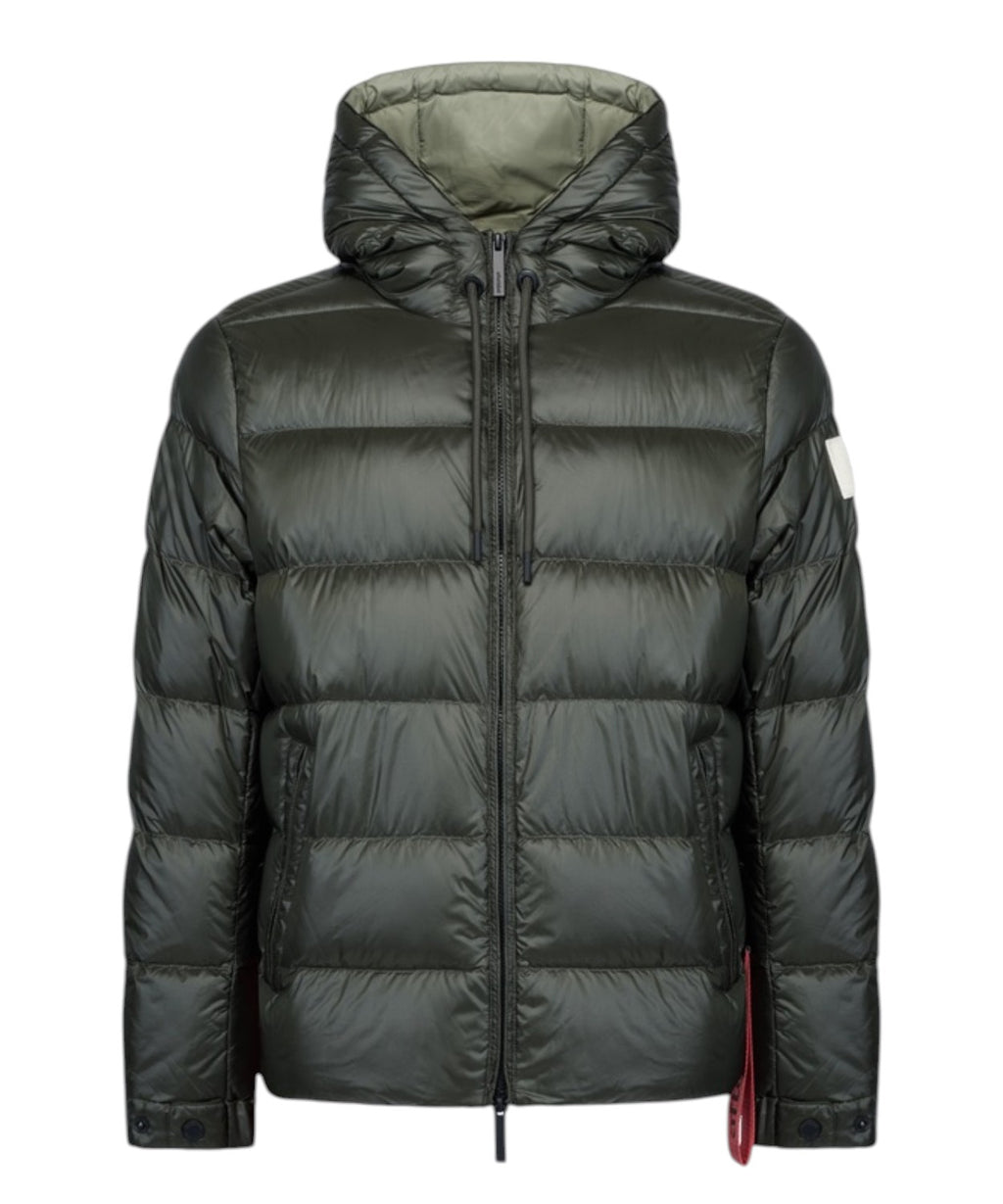 Herren-Daunenjacke After Label Verbier aus glänzendem Nylon