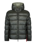 Herren-Daunenjacke After Label Verbier aus glänzendem Nylon