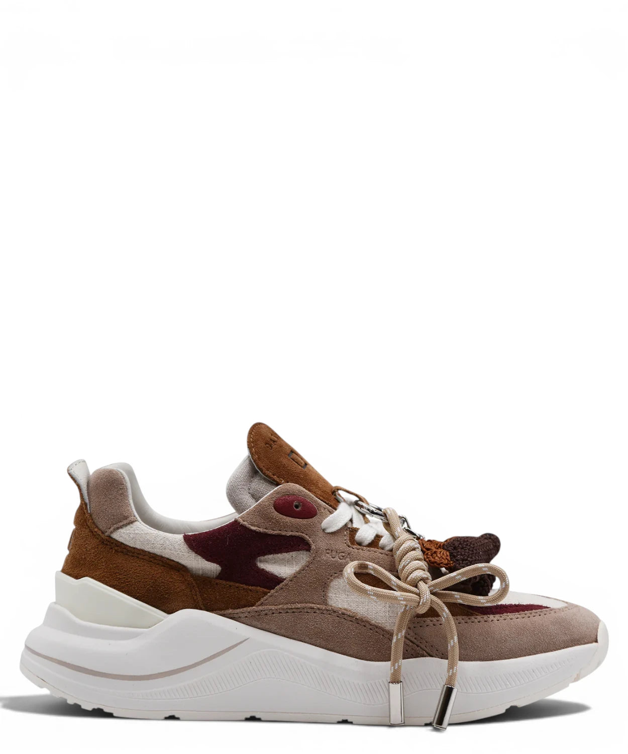Sneakers D.A.T.E. Fuga Linen met Linten Charm
