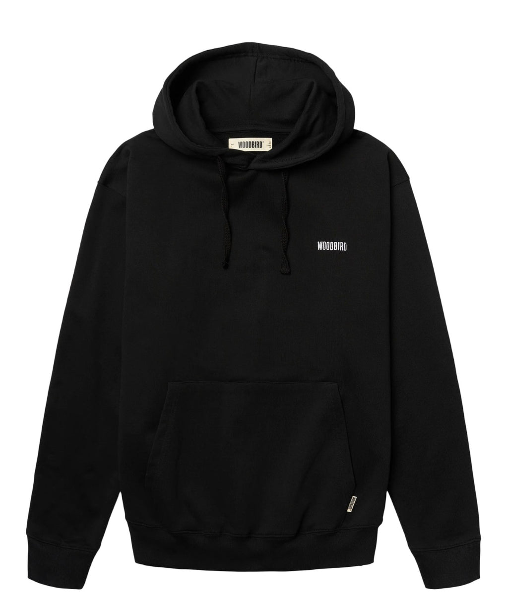 Sudadera con capucha de algodón con estampado y bordado