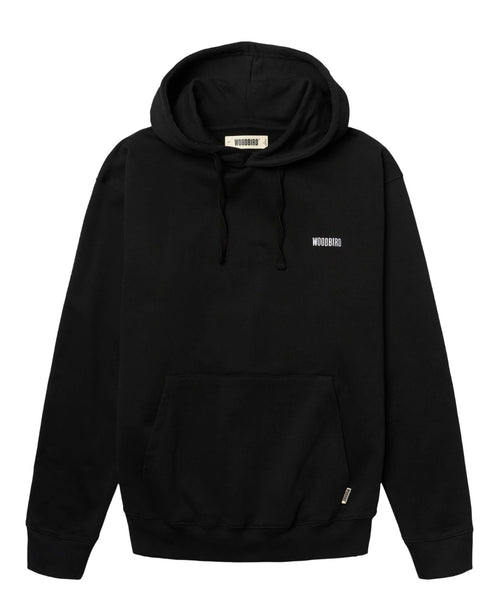 Sudadera con capucha de algodón con estampado y bordado