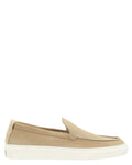 Woolrich Mocassini Uomo Slip-On in Pelle Scamosciata Beige
