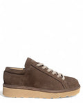 Sneakers P007 in Nabuk con Lacci Marrone Noce-PANCHIC-Sneakers-Vittorio Citro Boutique