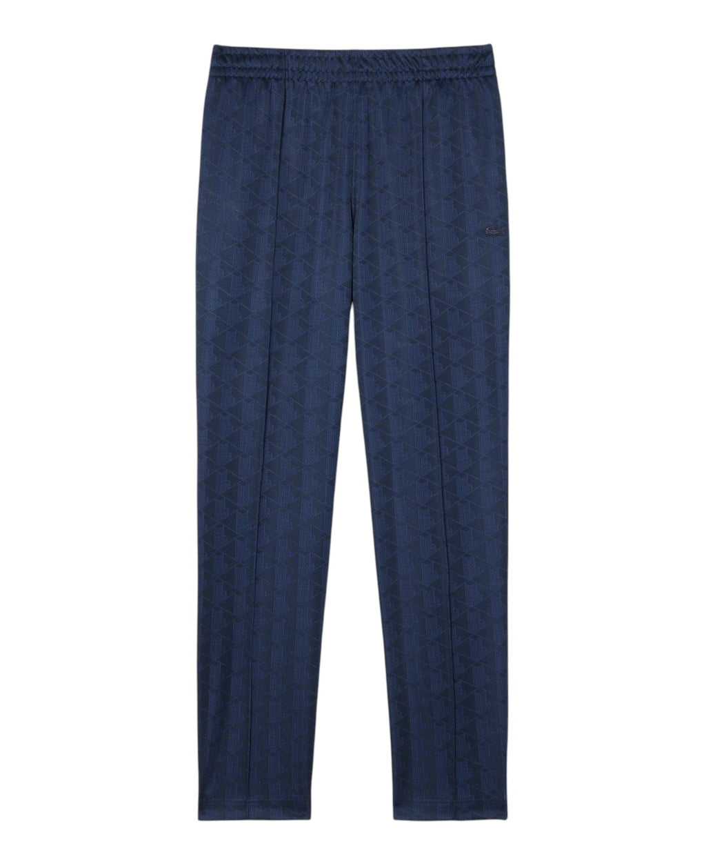 Pantaloni Tuta Lacoste in Jacquard con Monogramma