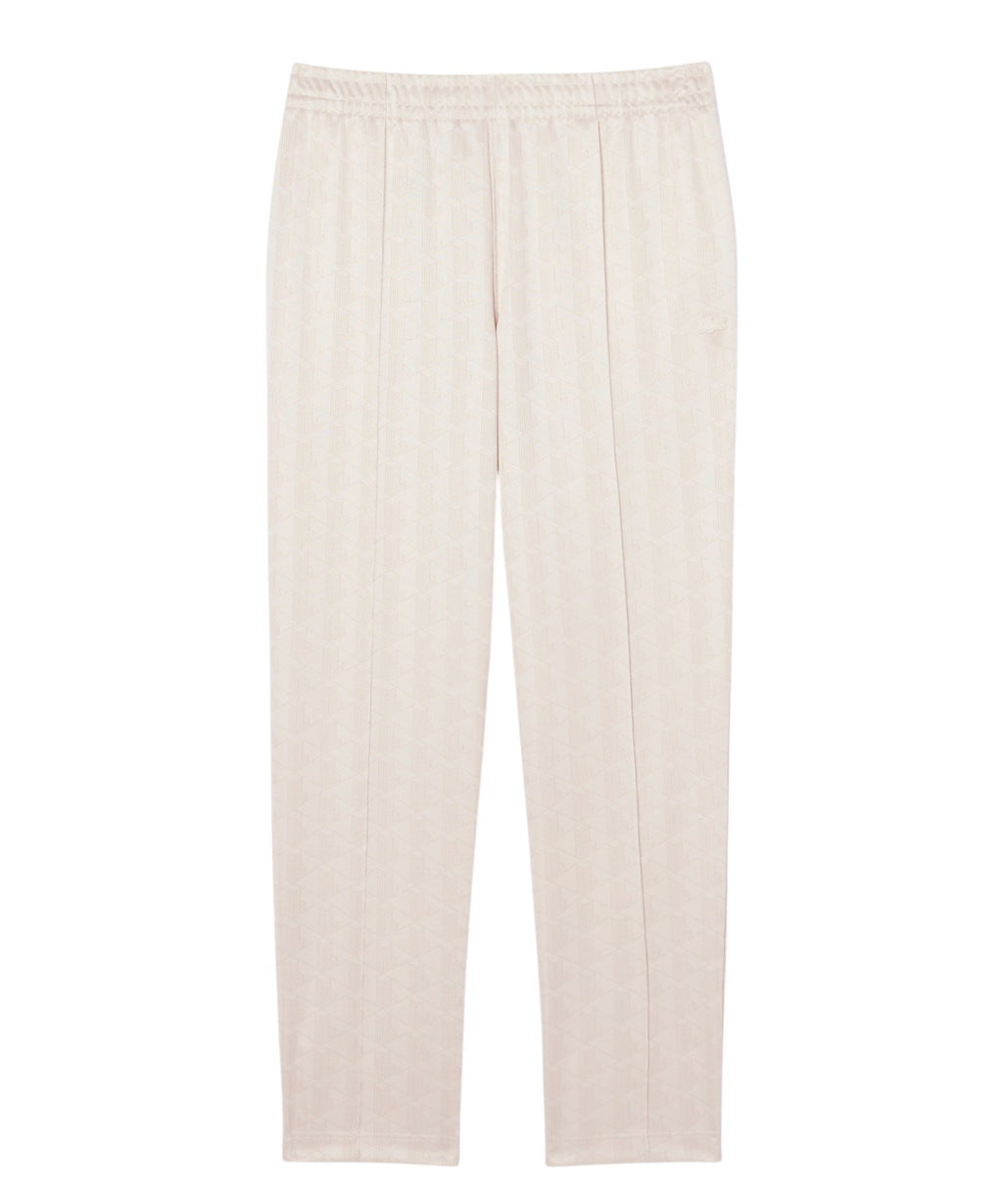 Pantaloni Tuta Lacoste in Jacquard con Monogramma Tono su Tono