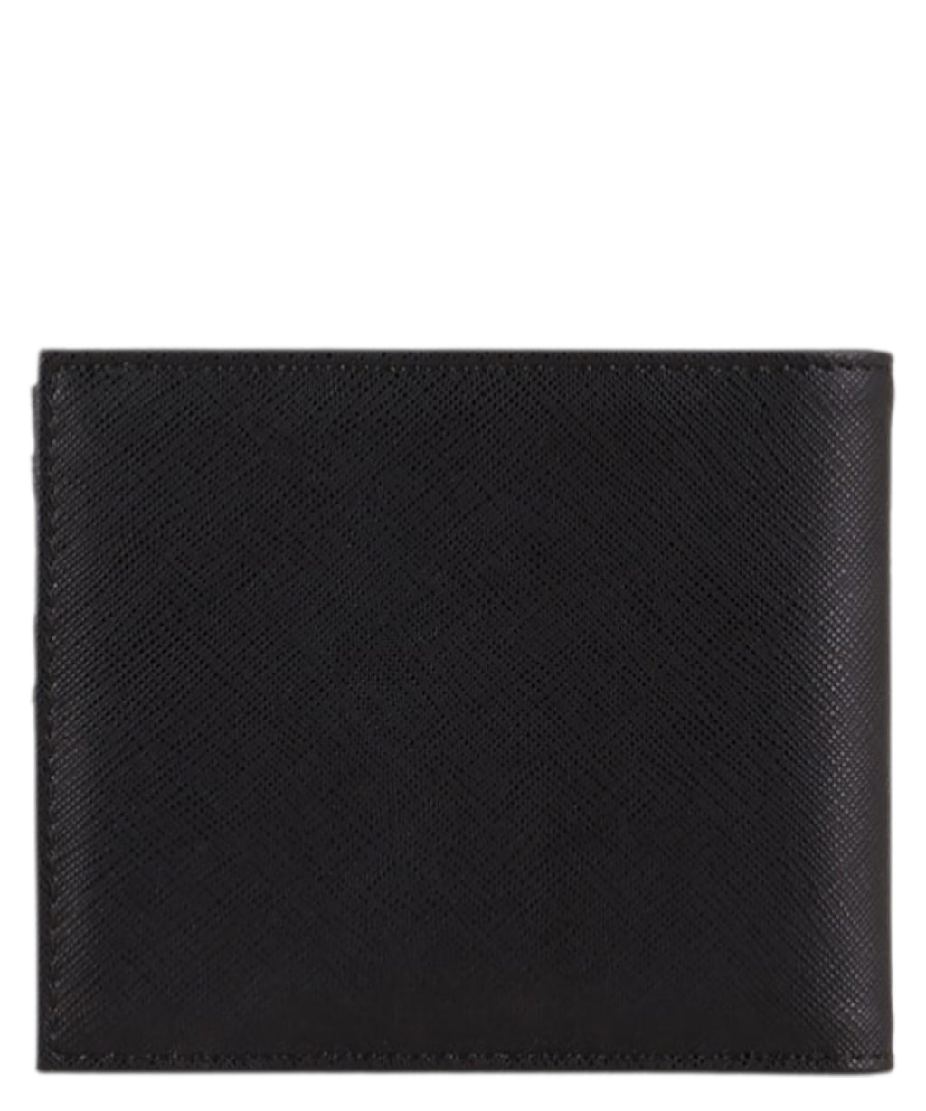 Emporio Armani dvigubas piniginė iš atnaujintos odos