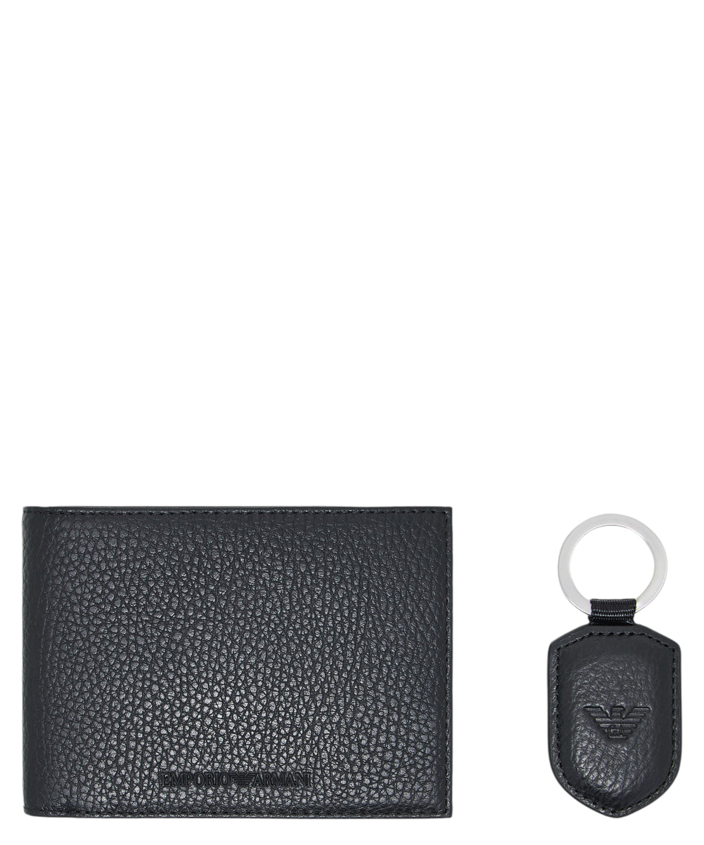 Dovanų dėžutė Emporio Armani su pinigine ir raktų pakabuku