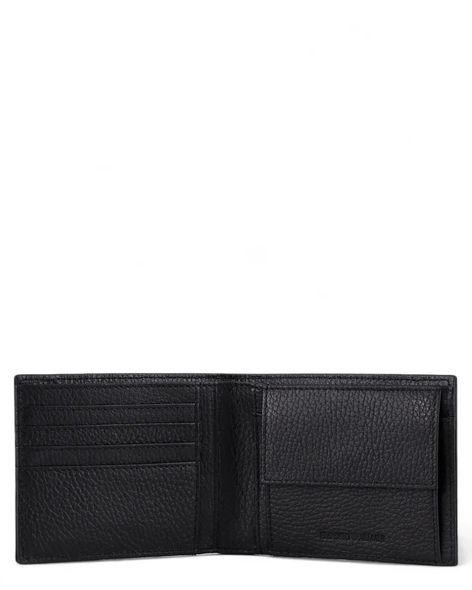 Set Regalo Portafoglio e Portacarte in Pelle Bottalata con Logo-Emporio Armani-Portafogli-Vittorio Citro Boutique