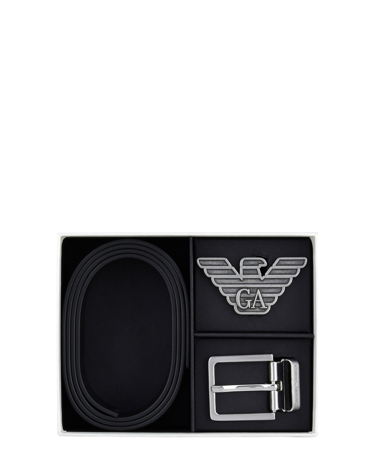 Gift Box con Cintura Reversibile Pelle Saffiano