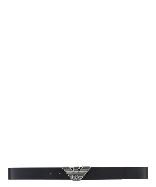Cintura Emporio Armani Reversibile in Pelle con Fibbie