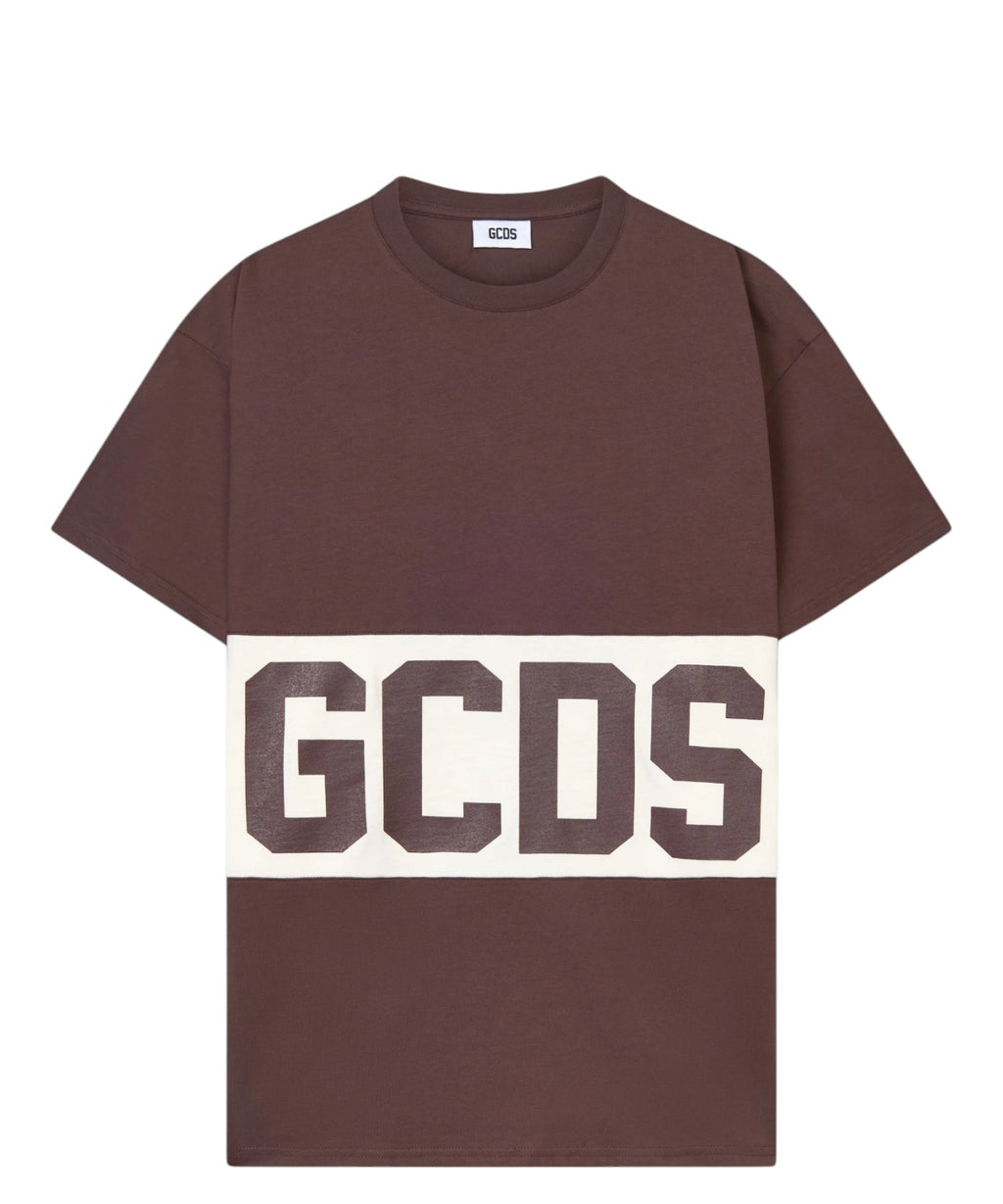 GCDS Oversize-T-Shirts mit kontrastierendem Band-Logo