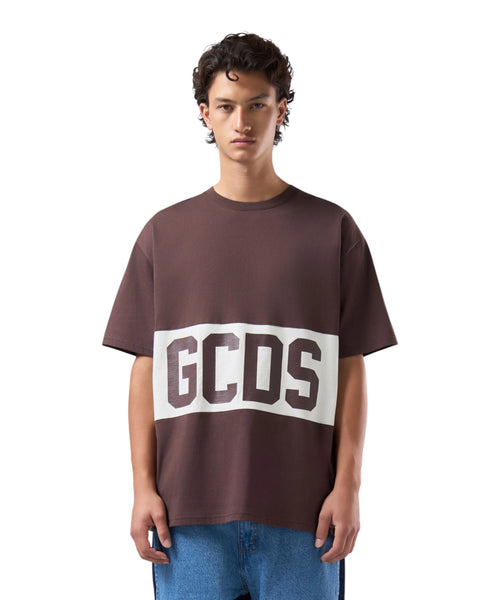 GCDS Oversize-T-Shirts mit kontrastierendem Band-Logo
