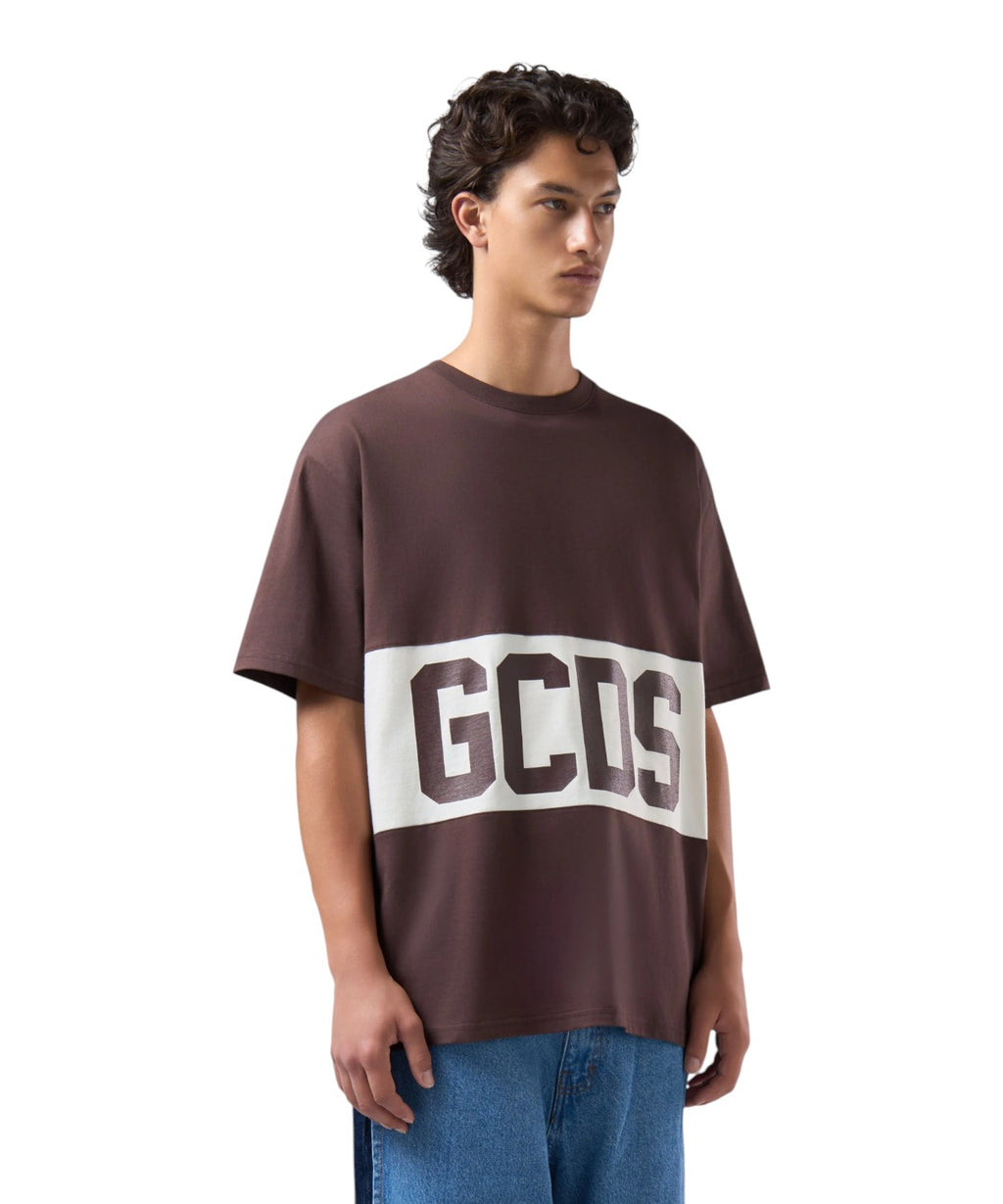 GCDS Oversize-T-Shirts mit kontrastierendem Band-Logo