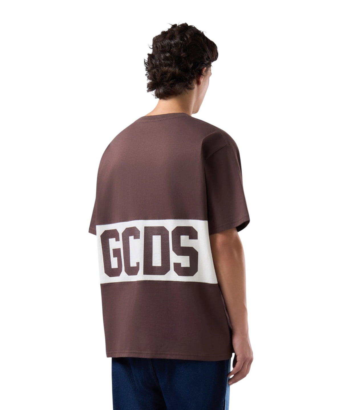 GCDS Oversize-T-Shirts mit kontrastierendem Band-Logo