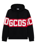 Sweatshirt GCDS com capuz e faixa com logótipo