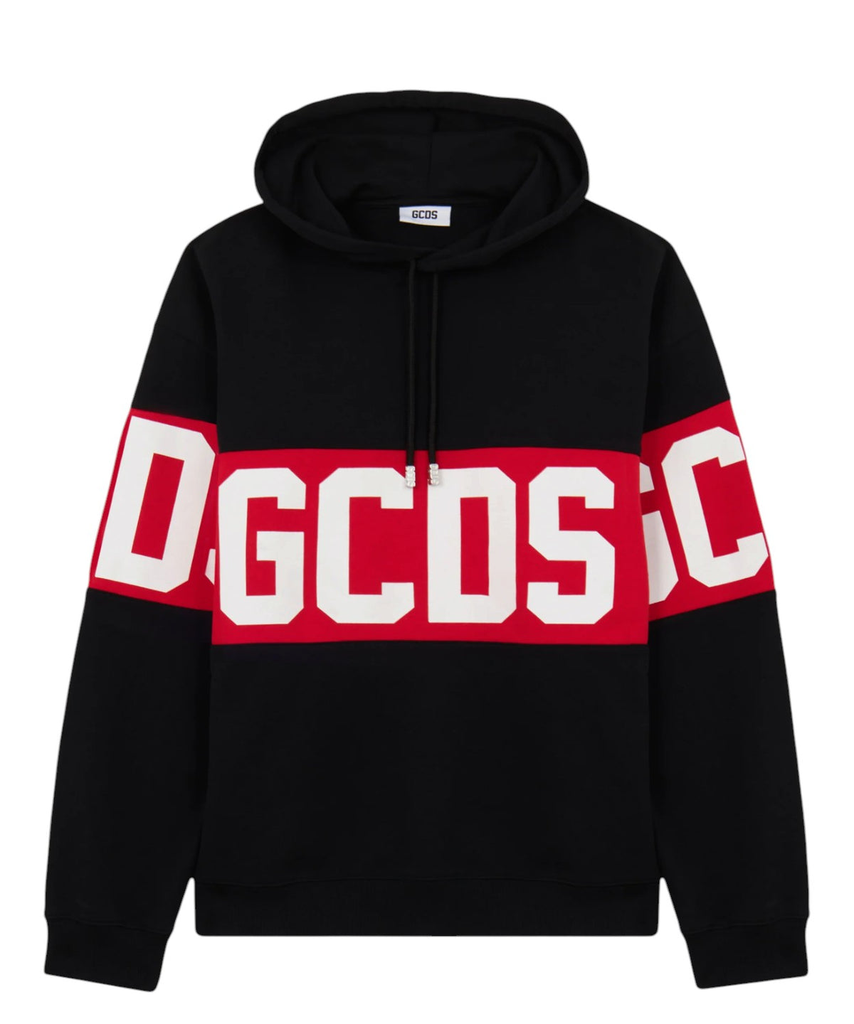 Sweatshirt GCDS com capuz e faixa com logótipo