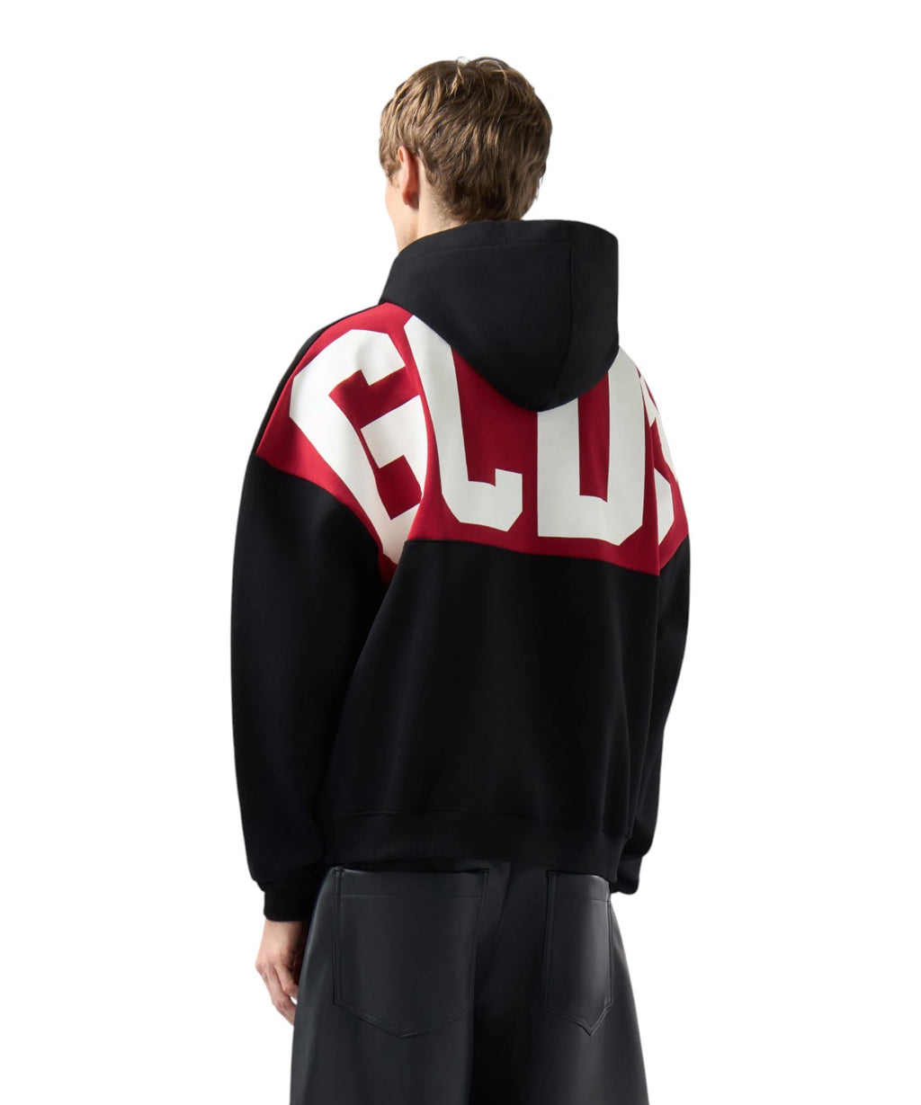Felpa GCDS con Cappuccio e Band Logo sul Retro